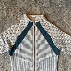 Women's Dacono Ski Full Zip Sweater - XS, Moonbeam Heather - EUC